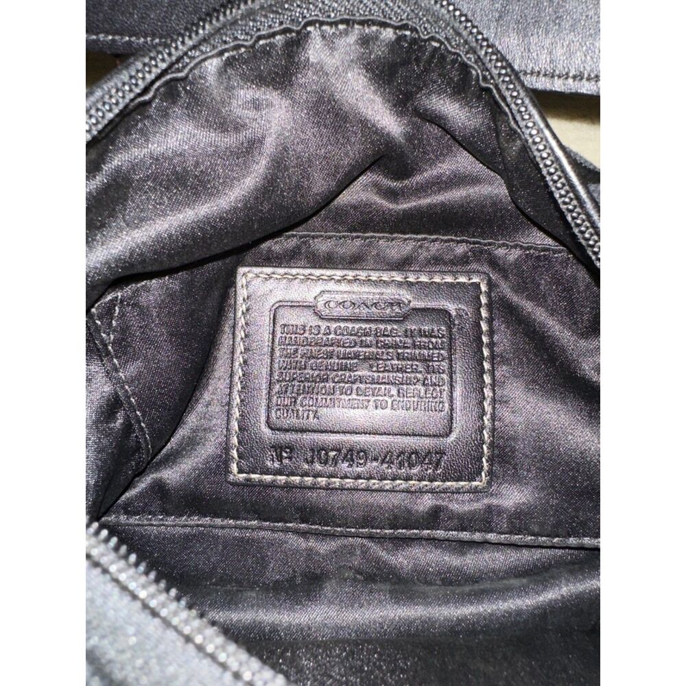 Coach Y2K Hampton Signature Stripe Mini Shoulder Bag 2007 41047 - Black - Picture 6 of 6